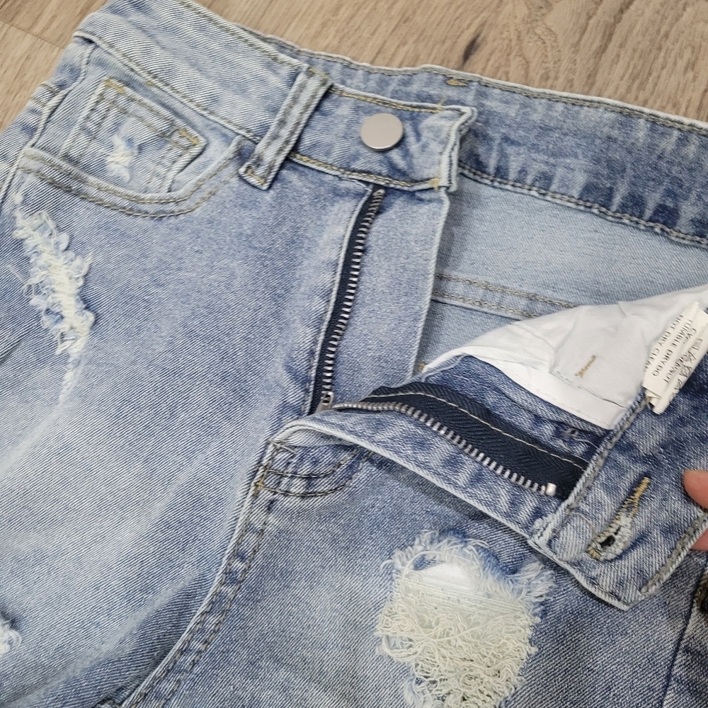 2/$20 Y2K Blue Denim Jeans Short85% Cotton Size: 24" - Picture 3 of 6